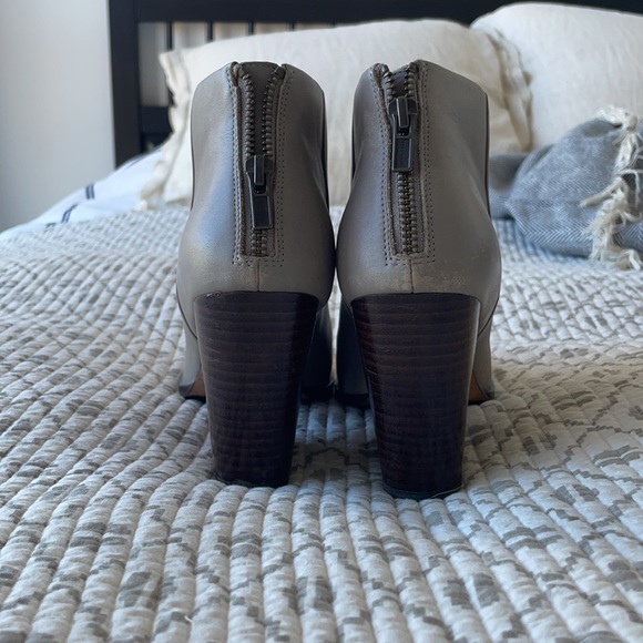 Cole Haan Grey Leather Booties - Picture 3 of 4